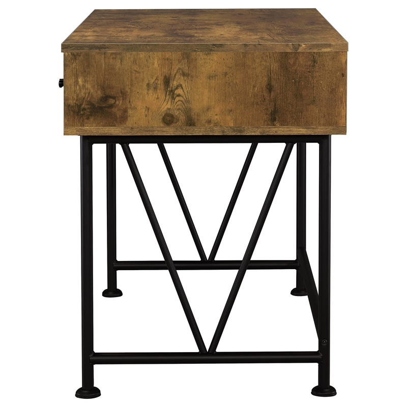 Scranton & Co 47-Inch 3-Drawer Wood Writing Desk in Rustic Nutmeg