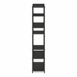 Scranton & Co Powder Coated Gray 6-Shelf Industrial Metal Bookcase
