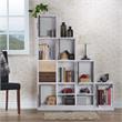 Scranton & Co Contemporary 9-Cube Wood Bookcase with Drawers in White