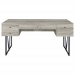 Scranton & Co 63-Inch 4-Drawer Writing Desk in Gray Driftwood Wood Finish