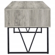 Scranton & Co 63-Inch 4-Drawer Writing Desk in Gray Driftwood Wood Finish