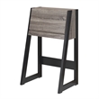 Scranton & Co Farmhouse Fold Down Wood Desk in Distressed Gray/Black