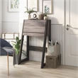 Scranton & Co Farmhouse Fold Down Wood Desk in Distressed Gray/Black