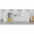 Scranton & Co Metal Janitorial Storage Cabinet in Light Gray 36