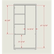 Scranton & Co Metal Janitorial Storage Cabinet in Light Gray 36
