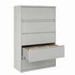 Scranton & Co 42-in Wide Metal 5-Drawer Lateral File Cabinet Light Gray