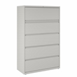 Scranton & Co 42-in Wide Metal 5-Drawer Lateral File Cabinet Light Gray