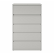 Scranton & Co 42-in Wide Metal 5-Drawer Lateral File Cabinet Light Gray
