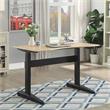 Scranton & Co Metal Adjustable Short Standing Desk in Black Finish
