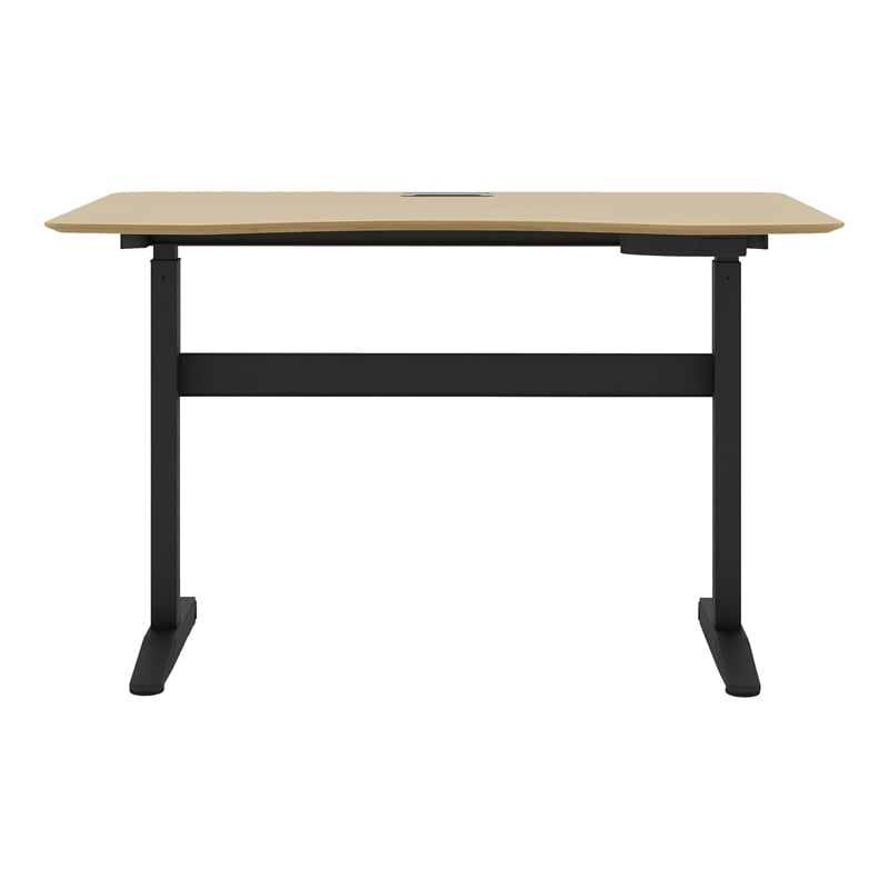 Scranton & Co Metal Adjustable Short Standing Desk in Black Finish