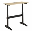 Scranton & Co Metal Adjustable Short Standing Desk in Black Finish