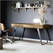 Scranton & Co Solid Acacia Wood Writing Desk in Distressed Golden Wheat