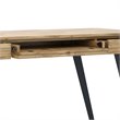 Scranton & Co Solid Acacia Wood Writing Desk in Distressed Golden Wheat