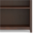 Scranton & Co 5-Shelf Solid Pine Wood Bookcase in Russet Brown Finish