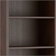 Scranton & Co 5-Shelf Solid Pine Wood Bookcase in Russet Brown Finish