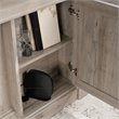 Scranton & Co Engineered Wood Executive Desk with Split Oak Finish
