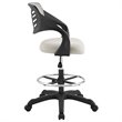 Scranton & Co Adjustable Ergonomic Drafting Chair in Gray Mesh