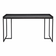 Scranton & Co Modern Wood Computer Desk with USB Port in Black