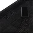 Scranton & Co Modern Wood Computer Desk with USB Port in Black