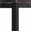 Scranton & Co Modern Wood Computer Desk with USB Port in Black