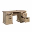 Scranton & Co Credenza Desk with File Storage in Prime Oak Finish