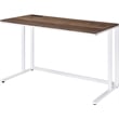 Scranton & Co Tyrese Wooden Writing Desk with USB Port in Walnut & White