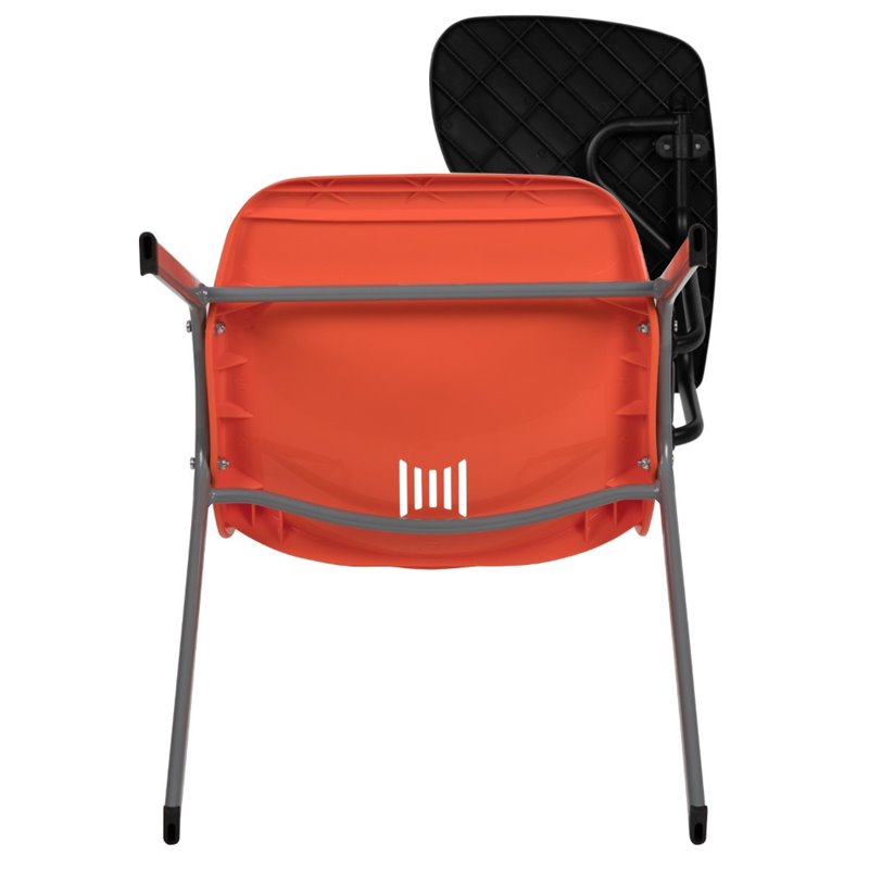 Scranton & Co Classroom Chair with Left Arm Tablet in Orange