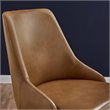 Scranton & Co Faux Leather Swivel Office Chair in Black and Tan