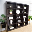 Scranton & Co 72 in Tall Triple Wide Bookcase in Espresso Finish