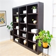 Scranton & Co 72 in Tall Triple Wide Bookcase in Espresso Finish