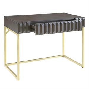Scranton & Co Writing Desk with USB Port in Walnut Finish