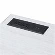 Scranton & Co 2-Piece L-Shaped Writing Desk Set in White Finish