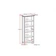 Scranton & Co Solid Wood 5-Shelf Bookcase in Black Finish