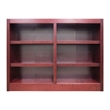 Scranton & Co 6-Shelf Double Wide Wood Bookcase in Cherry Finish