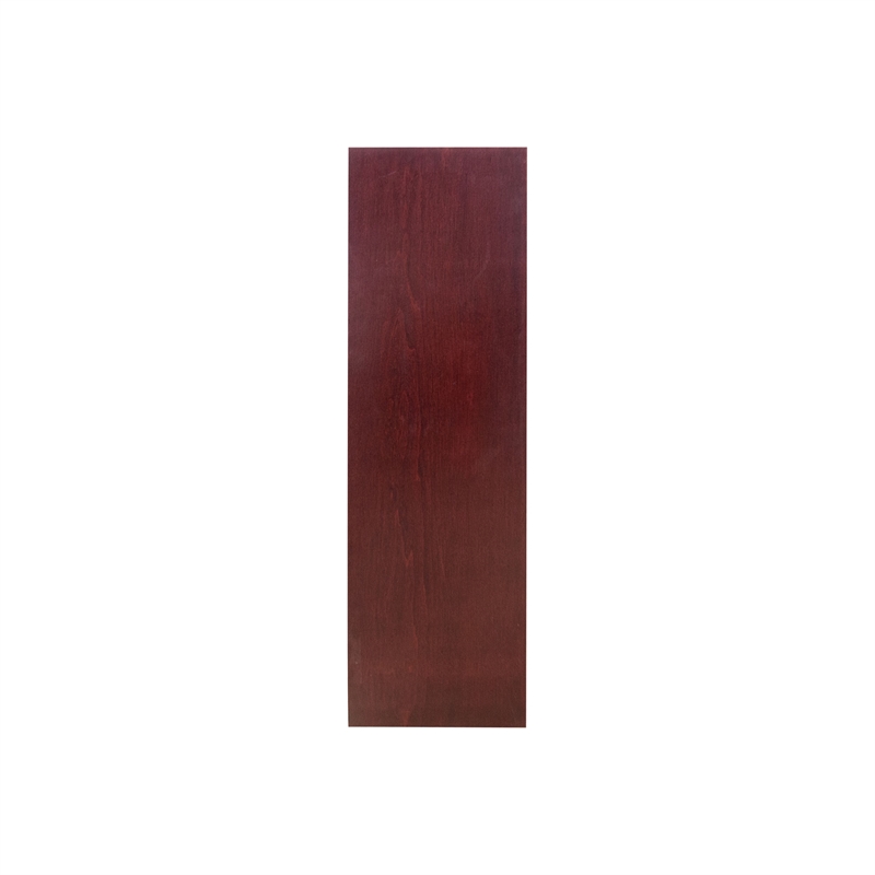 Scranton & Co 6-Shelf Double Wide Wood Bookcase in Cherry Finish