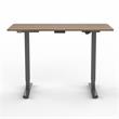 Scranton & Co Modern Height Adjustable Office Desk in Light Brown/Black