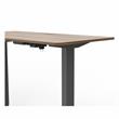 Scranton & Co Modern Height Adjustable Office Desk in Light Brown/Black