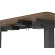 Scranton & Co Modern Height Adjustable Office Desk in Light Brown/Black
