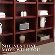 Scranton & Co 15-Shelf Triple Wide Bookcase Wood Veneer Cherry 72