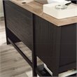 Scranton & Co L-Shaped Desk with Storage in Raven Oak Finish