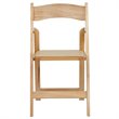 Scranton & Co Vinyl Padded Folding Chair in Natural (Set of 2)