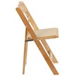 Scranton & Co Vinyl Padded Folding Chair in Natural (Set of 2)