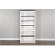 Scranton & Co 75.5 Inch Farmhouse Bookcase in Dark Brown and White