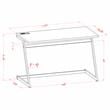 Scranton & Co Metal Writing Desk with USB in White and Chrome