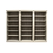 Scranton & Co 94-Inch Tall 3-Piece Wood Bookcase Wall in White
