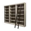 Scranton & Co 94-Inch Tall 3-Piece Wood Bookcase Wall in White