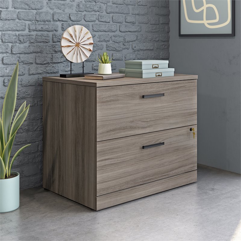 Scranton & Co Engineered Wood 2-Drawer Lateral File Cabinet in Hudson Elm