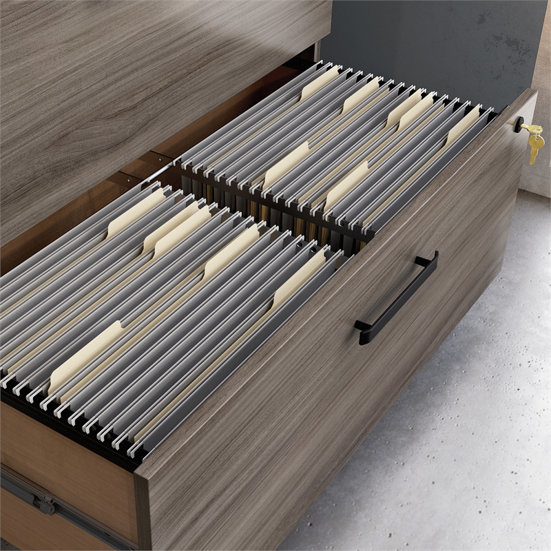Scranton & Co Engineered Wood 2-Drawer Lateral File Cabinet in Hudson Elm