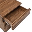 Scranton & Co Modern Two-Drawer File Cabinet with Walnut Finish