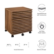 Scranton & Co Modern Two-Drawer File Cabinet with Walnut Finish